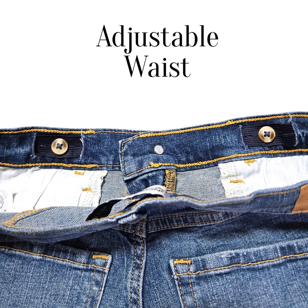 Abercrombie Kids 17/18 Distressed Denim Shorts Adjustable Waist Size 17/18 - Picture 8 of 9